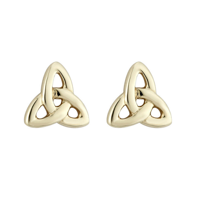 9CT  Gold Trinity Knot Mini Stud Earrings