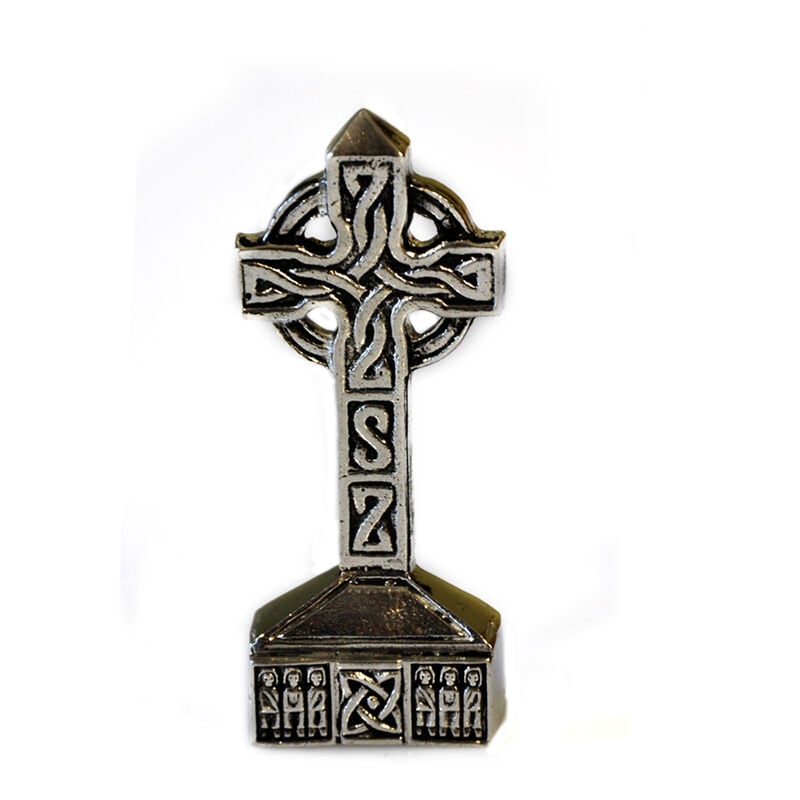 Mullingar Pewter Celtic Cross Statue With Celtic Design
