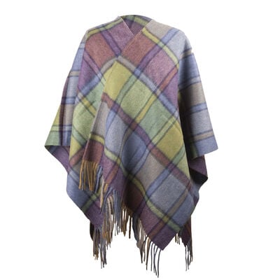 Heritage Traditions Brushed Wool Mini Serape, Heather Check Colour