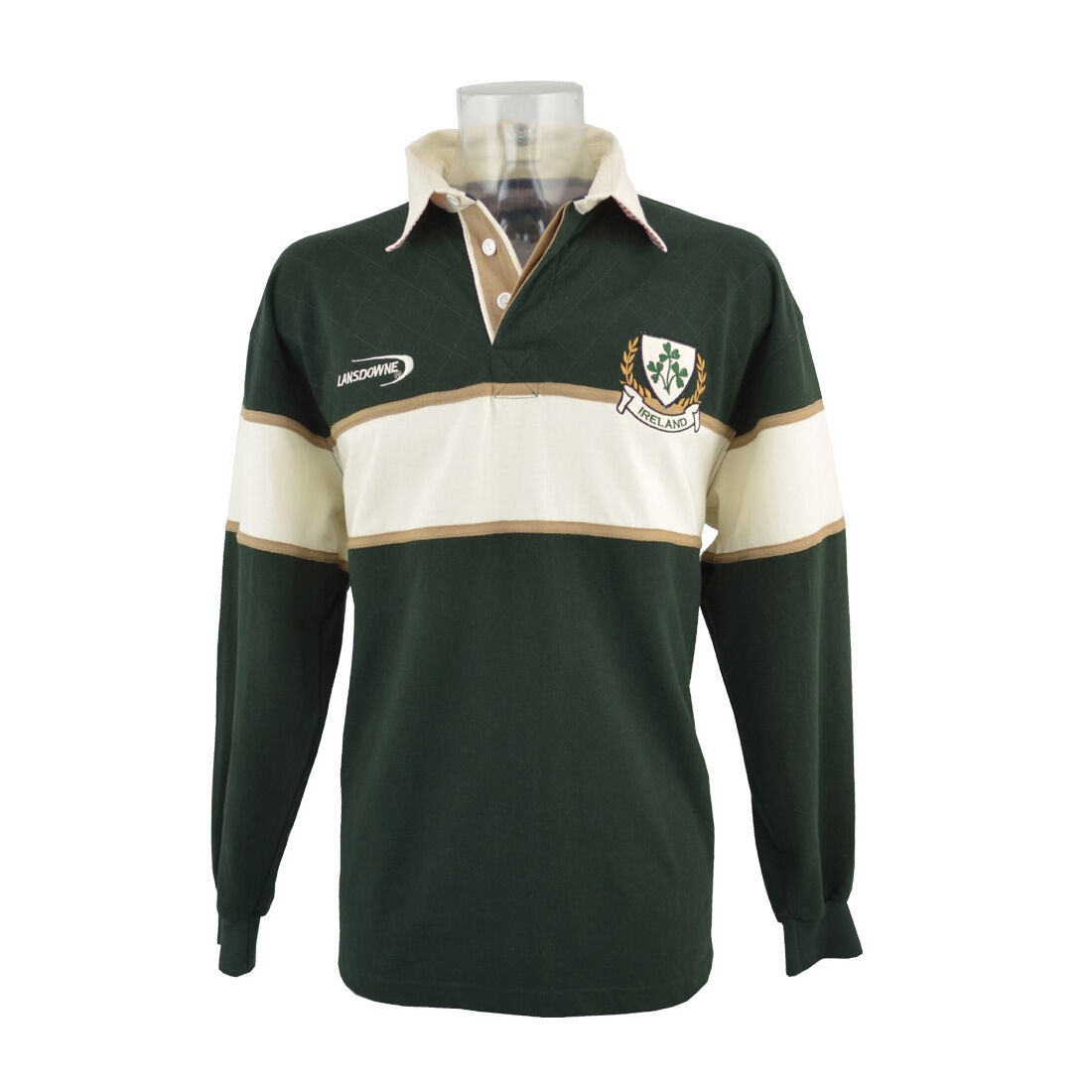 Details about   Ireland Striped Long Sleeve St Patrick's Day Rugby Shirt Bottle And Natural Co