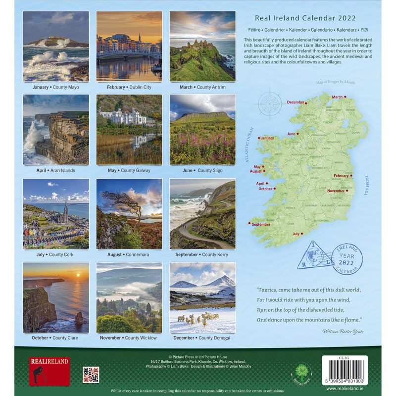 Large Real Ireland 2021 Calendar by Liam Blake