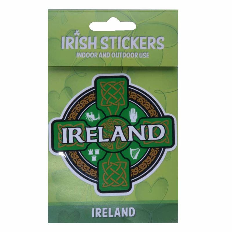 Ireland Celtic Cross Sticker