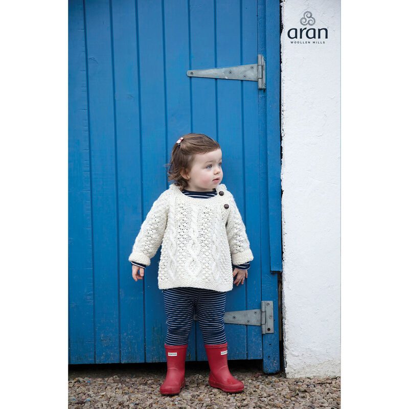 Baby Aran Side-Fastening Hood