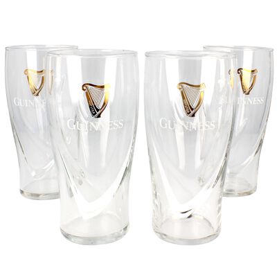 Guinness 20oz Gravity Pint Glass - 4 Pack