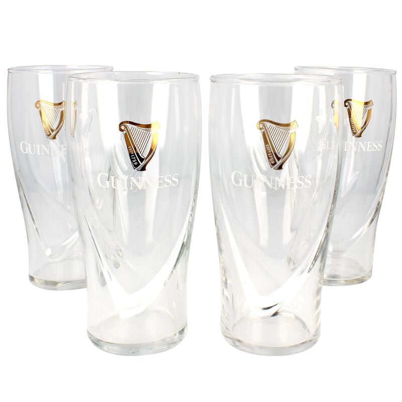 Guinness 20Oz Gravity Pint Glass (4 Pack)