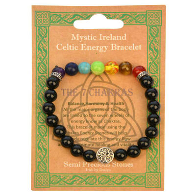 7 Stone Chakras Stone Celtic Energy Bracelet