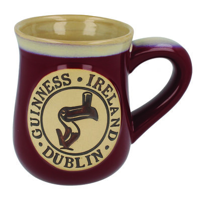 Guinness Toucan Pottery Mug- Burgandy