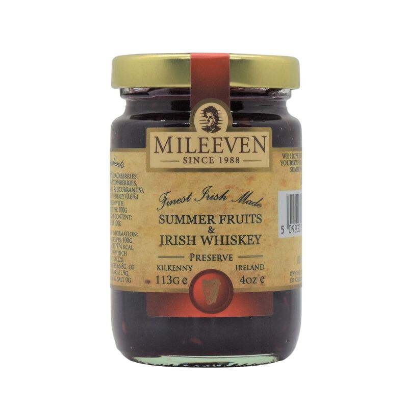 Mileeven Summer Fruits & Irish Whiskey Preserve 4oz