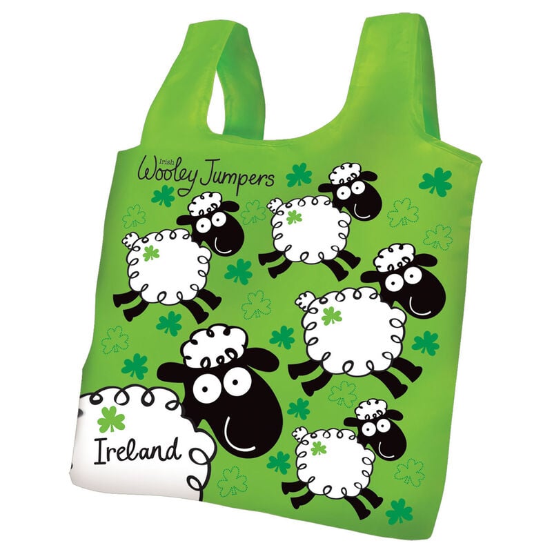 Irish Wooley Jumpers Fold - Up Shopper Bag With handles