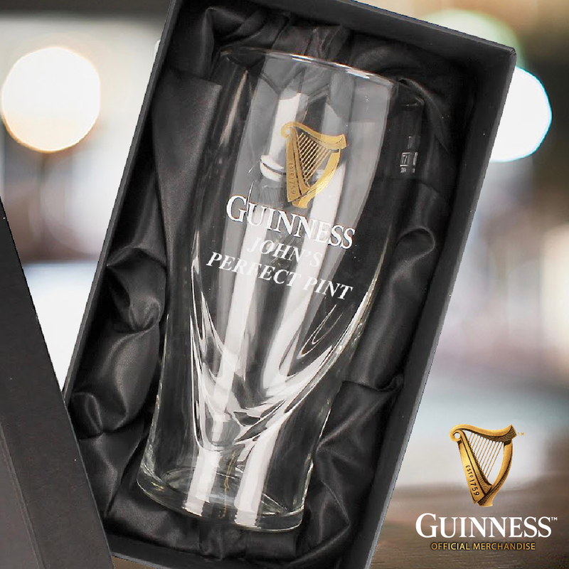 Guinness Loose Glass With Guinness Ireland Label Design (Optional Gift Box)