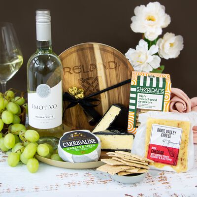 White Wine & Cheese Board Hamper (Europe Only)