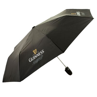 Black Guinness Embossed Umbrella  100Cm Diameter