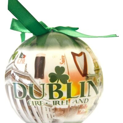 Irish Christmas Bauble With Images Of Dublin'S Special Sights