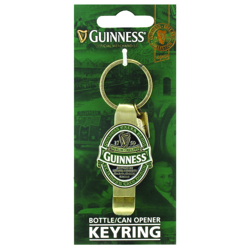 Bottle/Can Opener Keychain with St James Gate Design-Guinness Ireland Collection