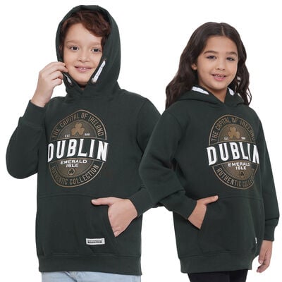 Irish Connexxion Kids Dublin Emerald Isle Forest Green Hoodie