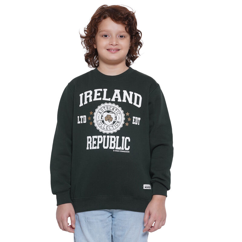 Ireland Stamp Kids Green Sweatshirt