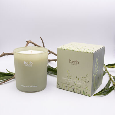 Herb Dublin Peppermint, Eucalyptus & Lime Boxed Candle