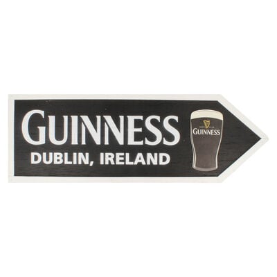 Guinness Wooden Road Sign With Pint Design