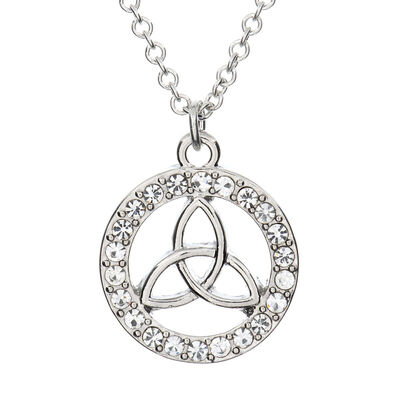 Silver Plated Carrick Silverware Celtic Knot Circle Pendant
