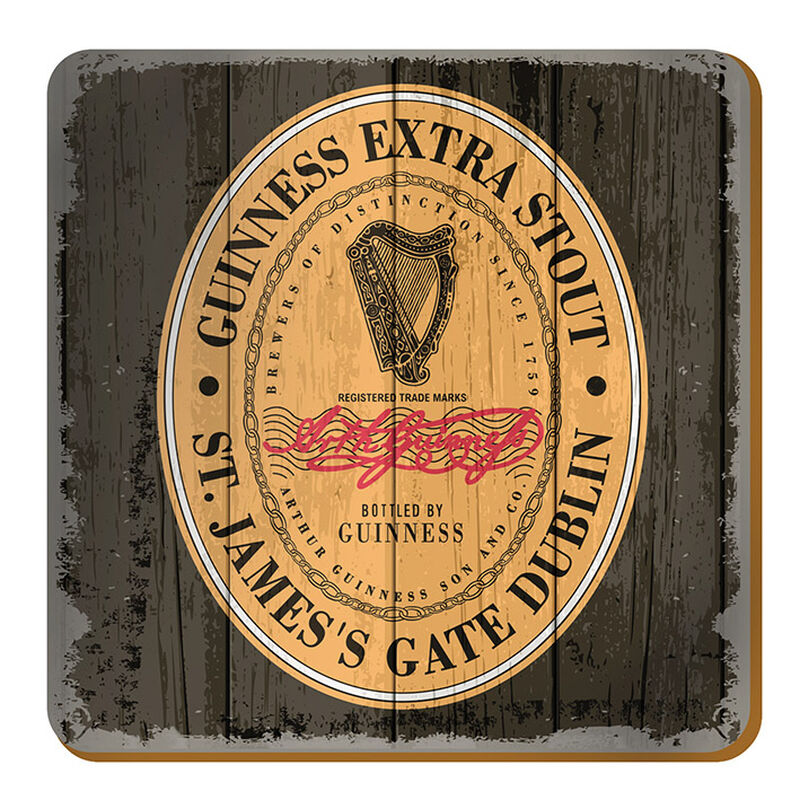 Nostalgic Guinness Coaster With The Heritage Extra Stout Label