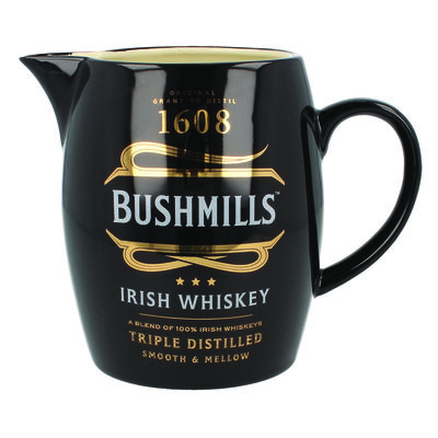 Ceramic Bushmills Irish Whiskey Logo Designed Pouring Jug
