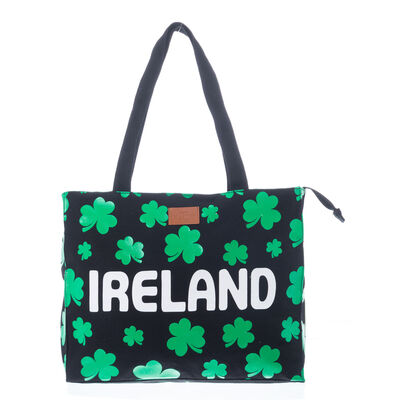 Robin Ruth Naomi Ireland Canvas Bag With Green Shamrocks Design