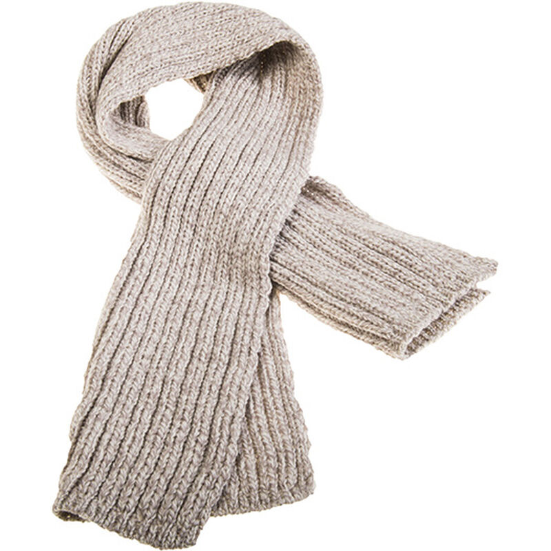 Pull Through Ribbed Scarf Oatmeal
