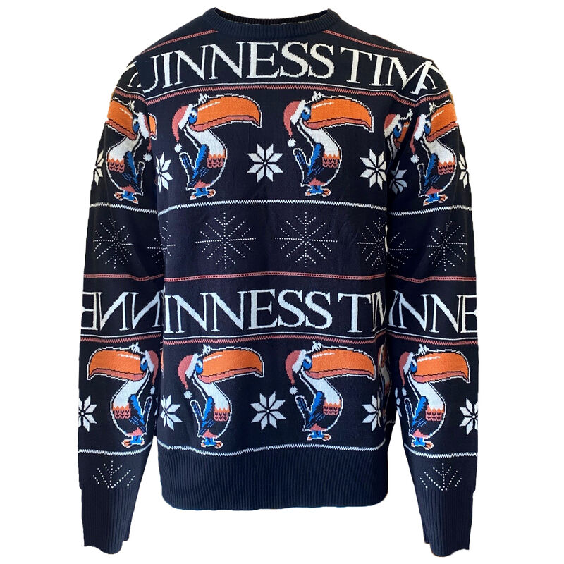 Guinness Toucan Black Christmas Sweater