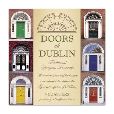 Doors of Dublin Designed Coasters - Set of Four