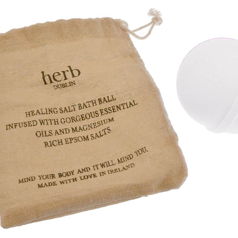 Citrus Bath Ball With Epsom Salts And Essential Oils From Herb Dublin
