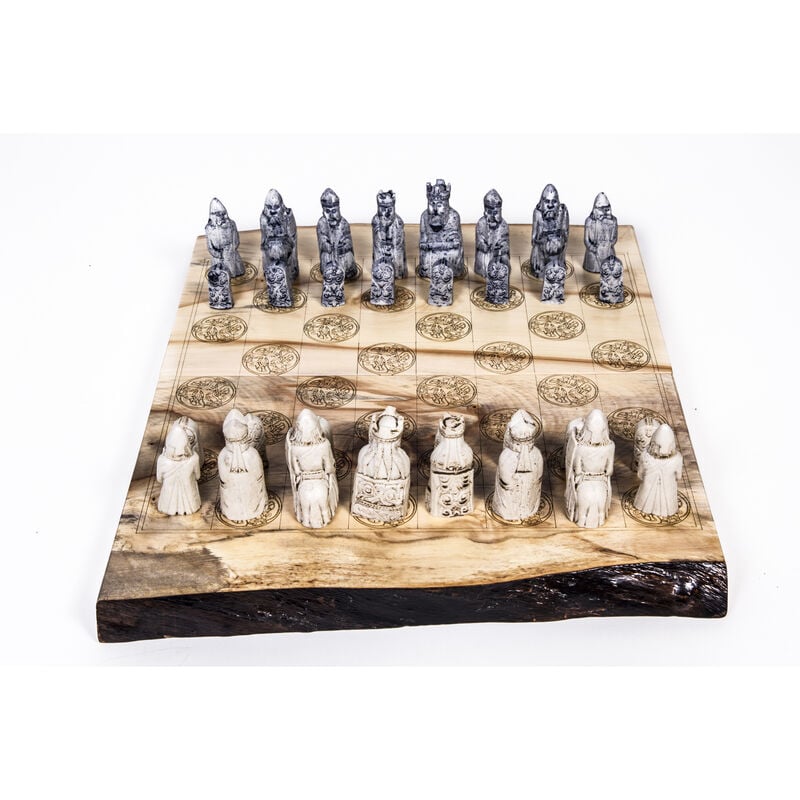 Chess Board with O'Gowna Limestone Pieces in Presentation Box
