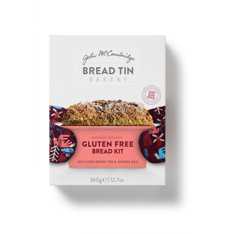 John McCambridge Naturally Delicious Gluten Free Bread Kit Including Bread Tin & Mix Bag, 360g