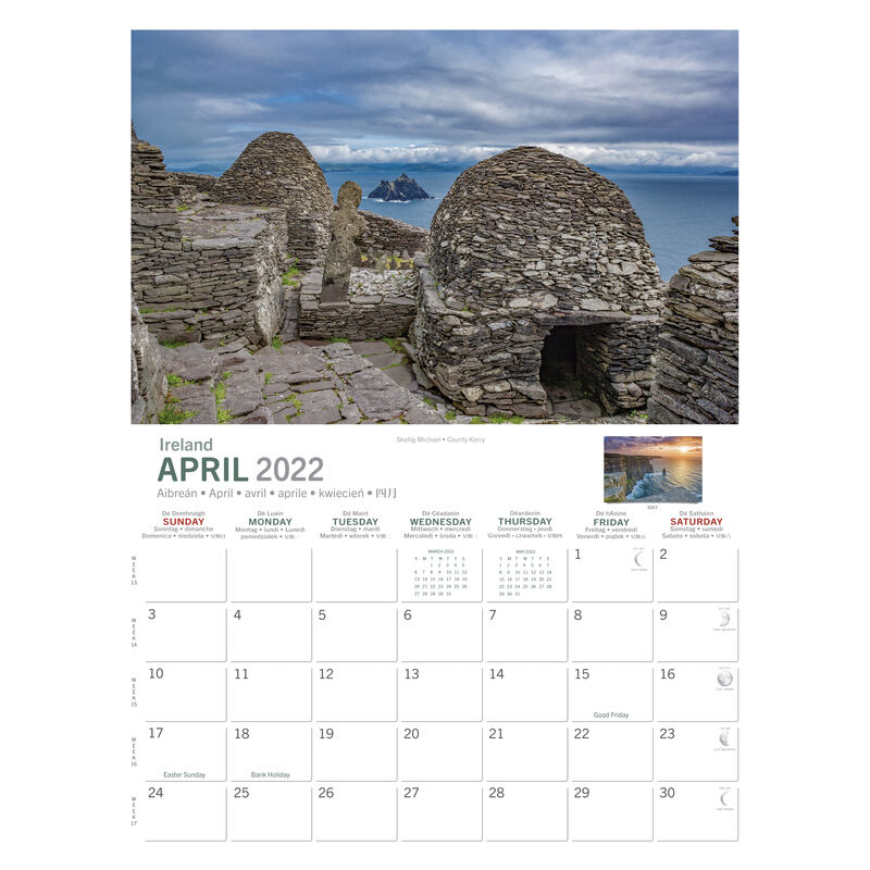 A4 Ancient Ireland Heritage 2021 Calendar