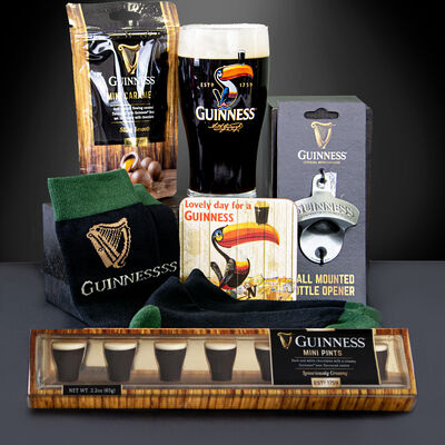 Official Guinness Gift Set With Chocolates, Bottle Opener & Toucan Pint Glass