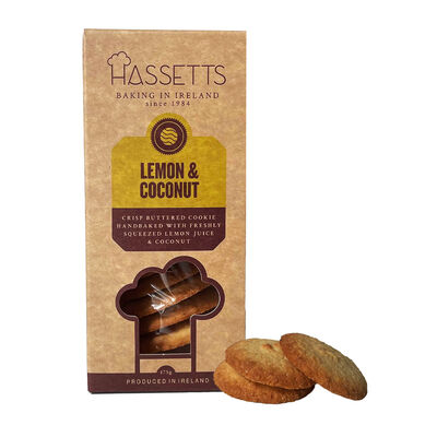 Hassetts Bakery Lemon and Coconut Biscuits, 175g