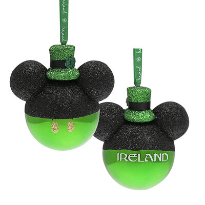 Disney Green Hatted Mickey Bauble