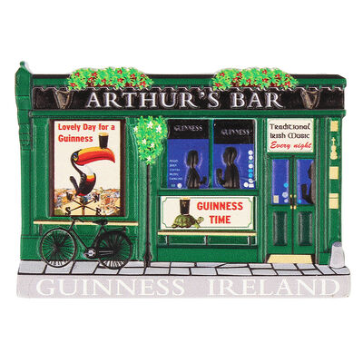 Resin Magnet of Guinness Arthur's Bar 