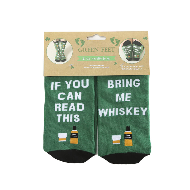Green Feet Bring Me A Whiskey Socks