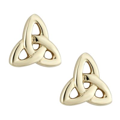 Trinity Knot Stud Earrings  Gold Plated