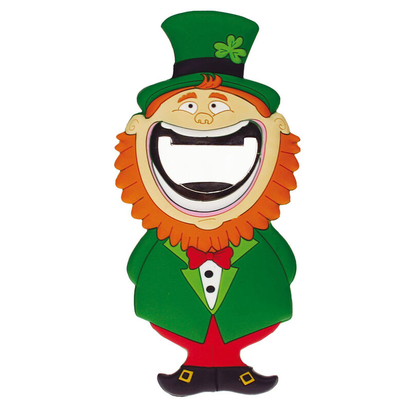 Pvc Magnet With Leprechaun And Bottle Opener In Mouth Function