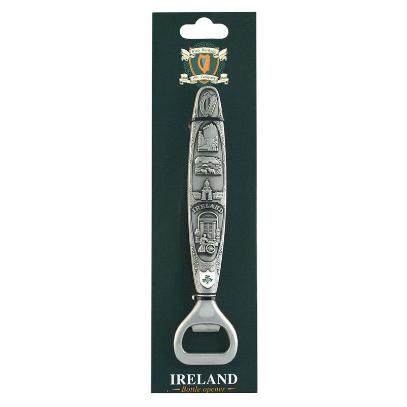 Irish Heritage Collage Design Ireland Bottle Opener With Landmarks