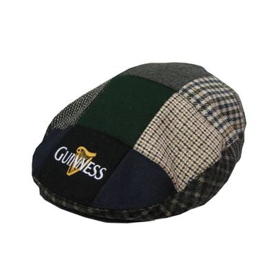 Guinness Patch Tweed Flat Cap