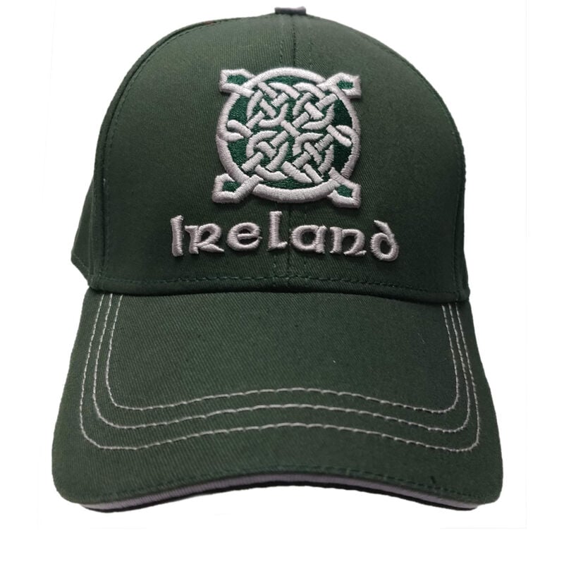 Ireland Celtic Knot Designed Baseball Cap, Green Colour