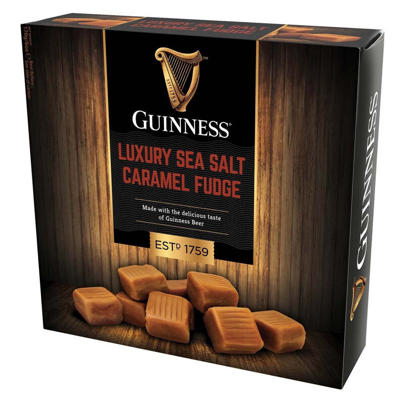 Guinness Luxury Sea Salt Caramel Fudge Box 170G