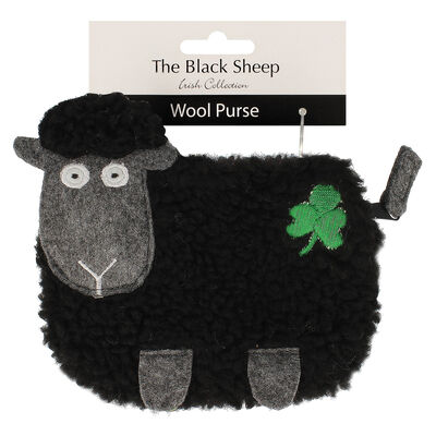 The Black Sheep Fluffy Purse