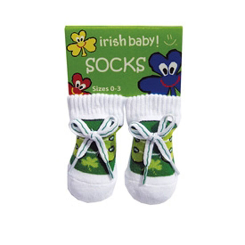 Newborn Bootie Socks With Laces  Green Colour