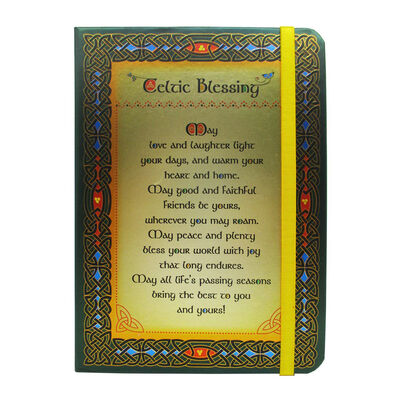 Celtic Irish Blessing Designed Foil Hardback Notebook