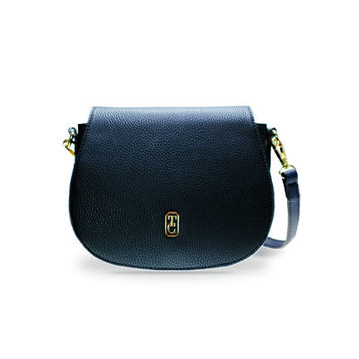 Tipperary Crystal Kensington Saddle Bag, Black Colour
