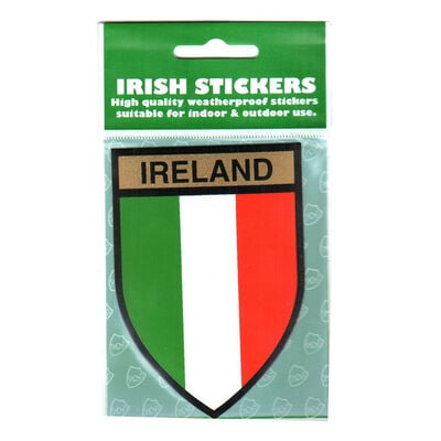 Ireland Flag Shield Sticker