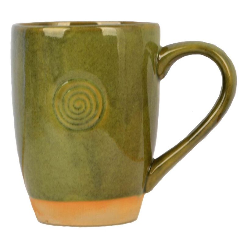 Green Watervale Celtic Heritage 13Oz Pottery Mug  Design In Ireland
